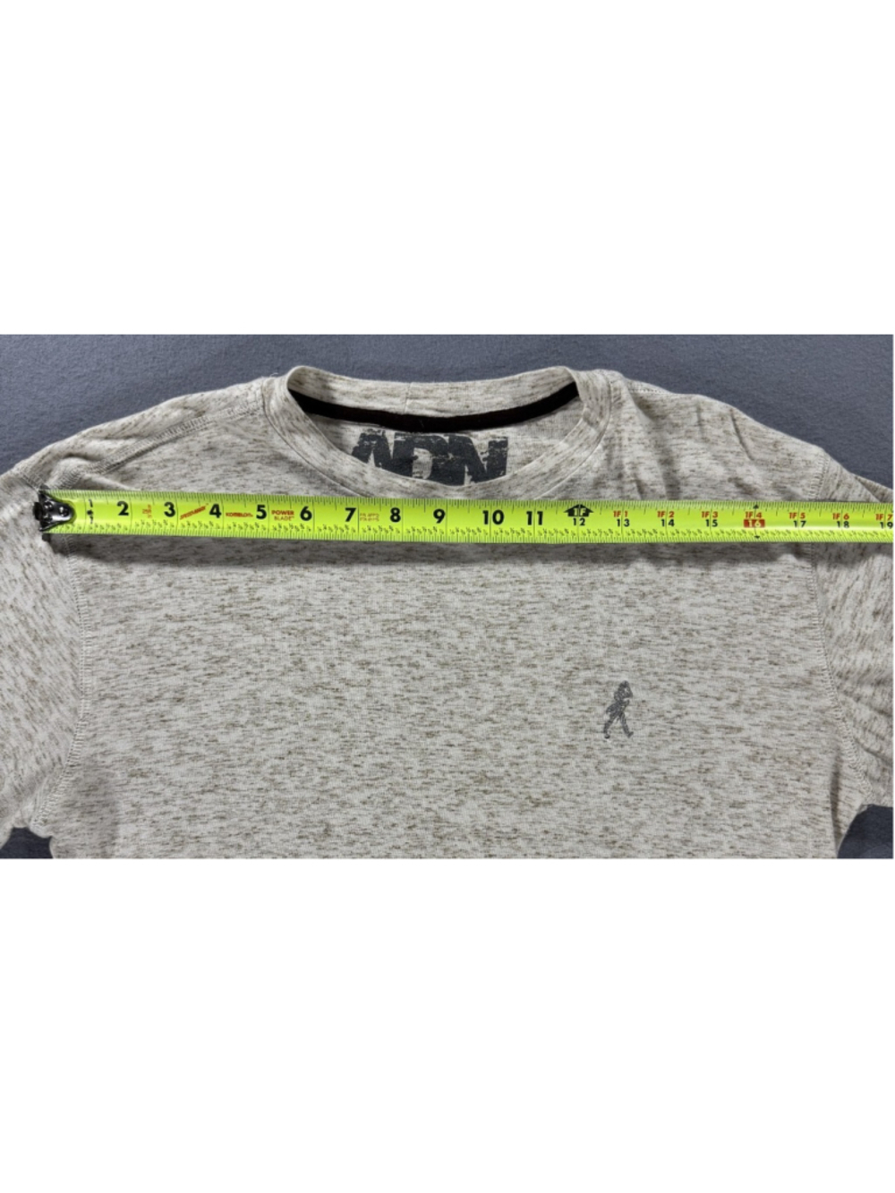ADN Adiccion Mens G/L Gray Heather Long Sleeve Graphic T-Shirt Mexico Made - Picture 10 of 15
